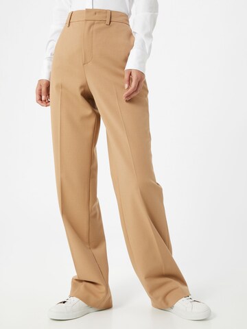 SET Loose fit Trousers with creases in Brown: front