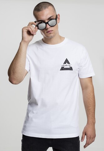 Mister Tee Shirt 'Triangle' in Wit