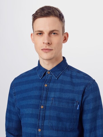 Coupe regular Chemise JACK & JONES en bleu