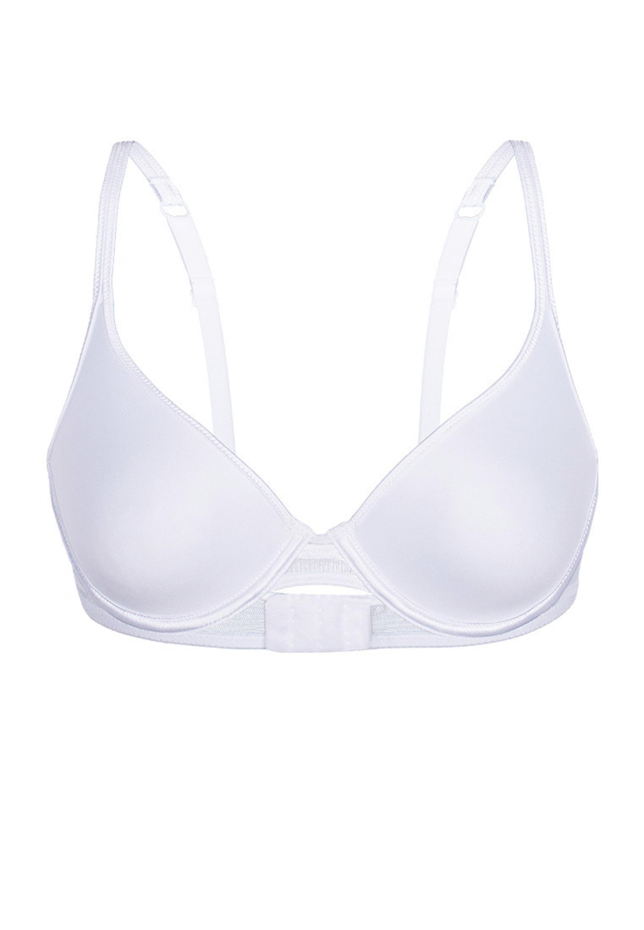 sassa T-shirt Bra 'FLEXICUP' in White: front