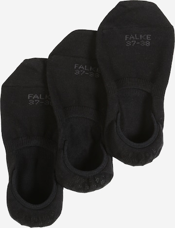 FALKE Ankle Socks 'Step 3-Pack' in Black: front