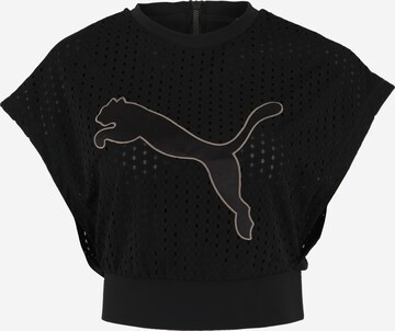 PUMA Shirt 'Luxe' in Schwarz: predná strana