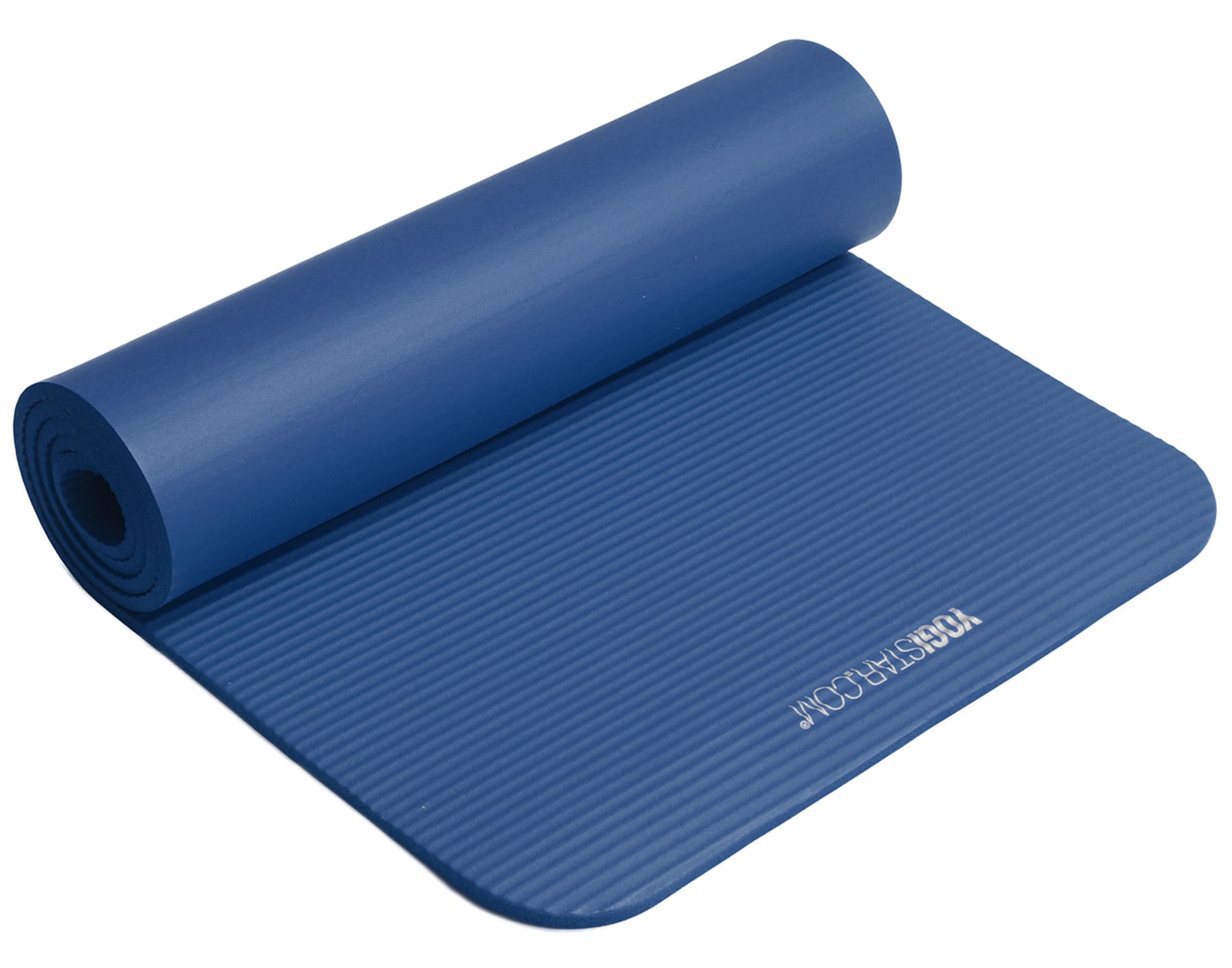 YOGISTAR.COM Mat in Blue: front