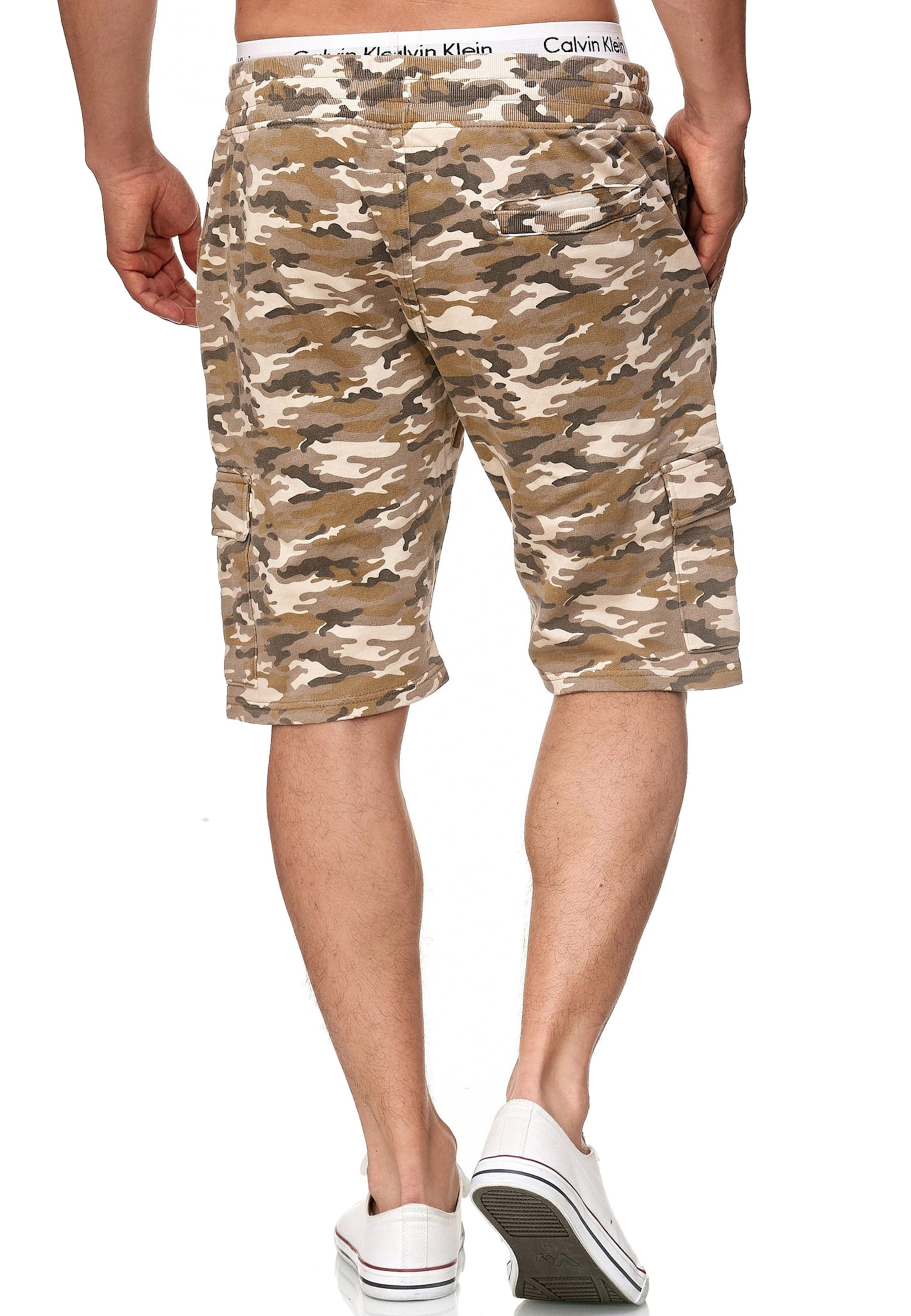 INDICODE JEANS Regular Trousers 'White Rock' in Beige