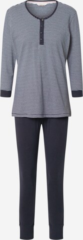 ESPRIT Regular Pyjama 'Jordyn' in Blauw: voorkant