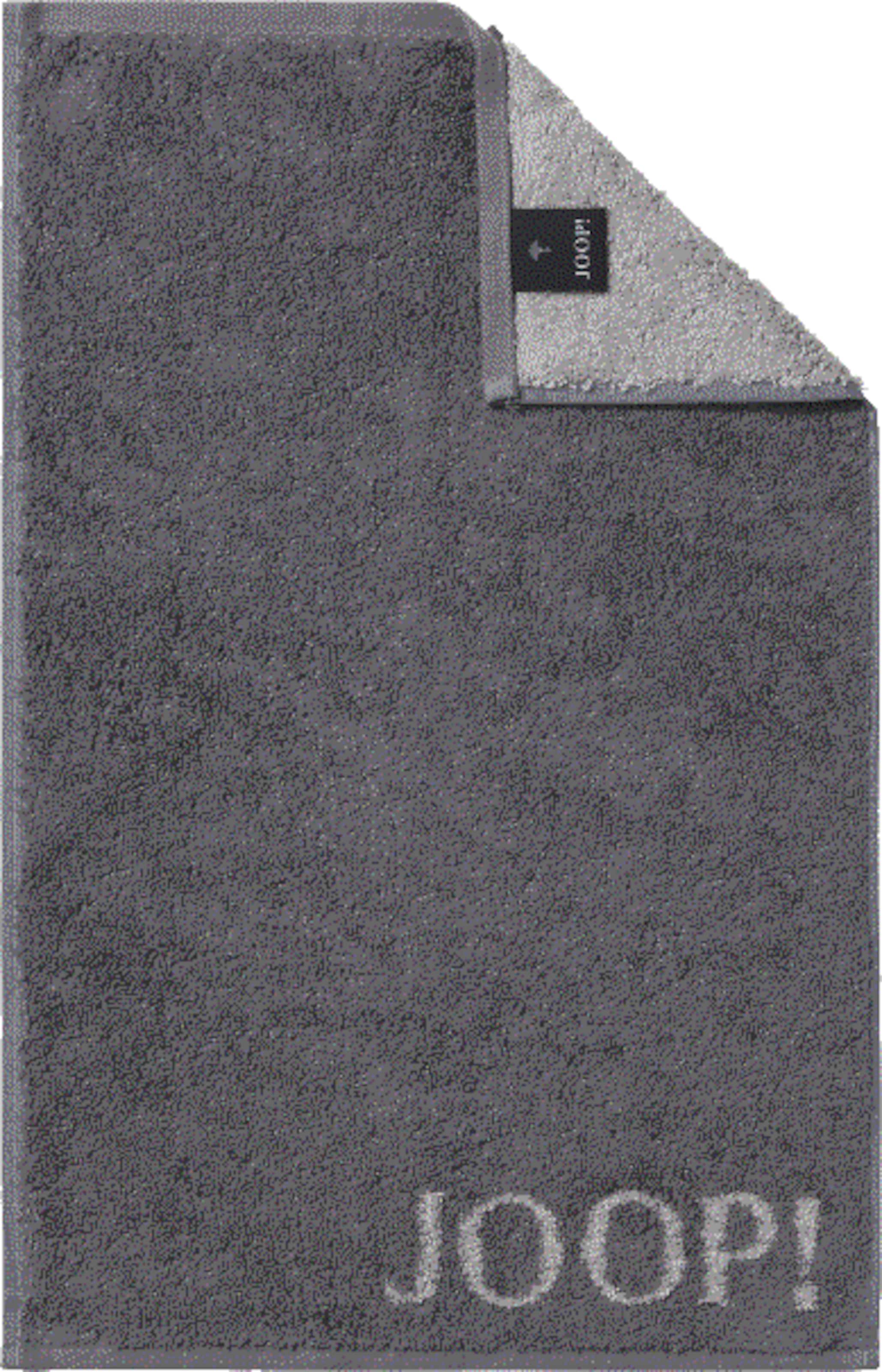 JOOP! Handdoek &#x27;Doubleface&#x27; in Grijs: voorkant