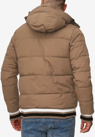 INDICODE JEANS Winter Jacket 'Marlon' in Brown