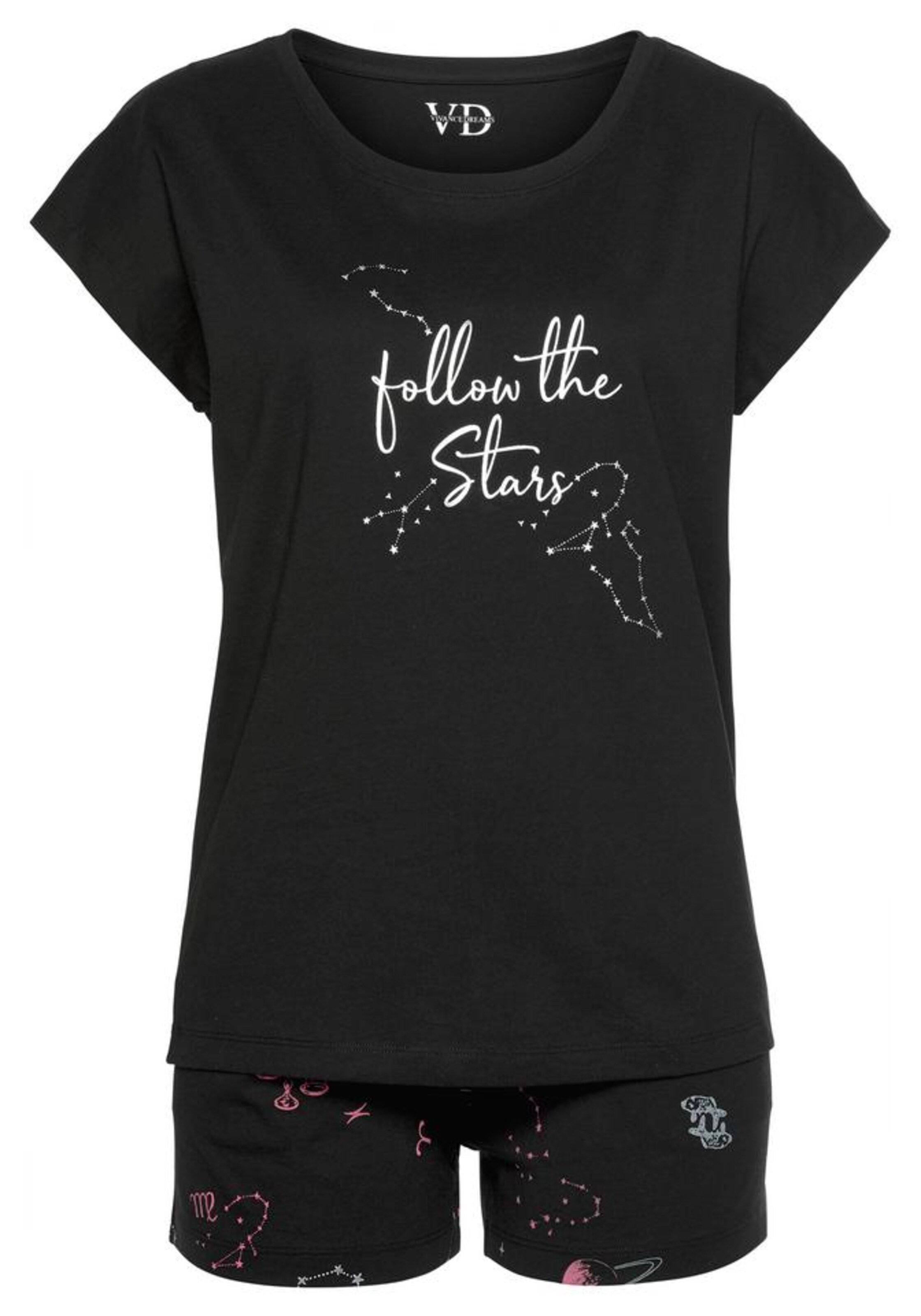 VIVANCE Pajama in Black: front