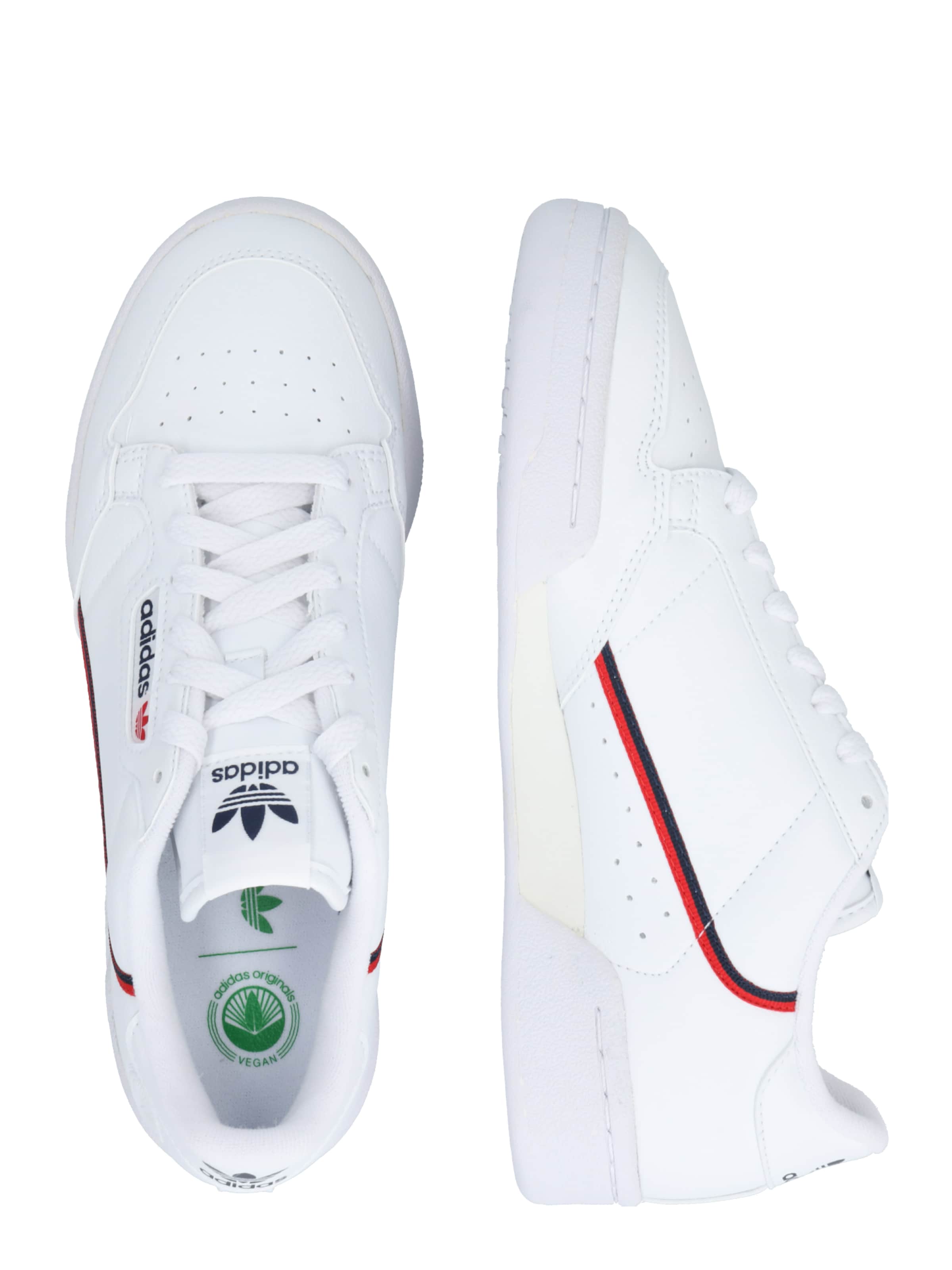 ADIDAS ORIGINALS Ниски маратонки 'Continental 80' в бяло