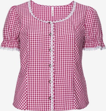 SHEEGO Traditional Blouse in Pink: front