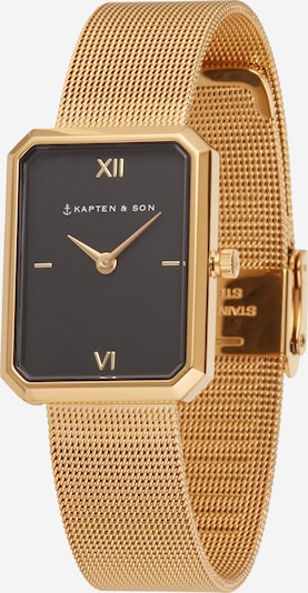 Kapten & Son Αναλογικό ρολόι 'Grace Mesh ' σε χρυσό / μαύρο, Άποψη προϊόντος
