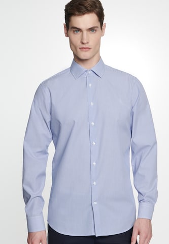 Coupe slim Chemise business SEIDENSTICKER en bleu : devant