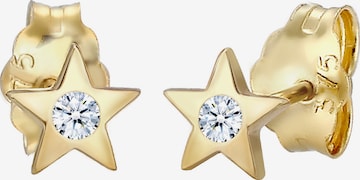 ELLI PREMIUM Earrings 'Sterne' in Gold: front