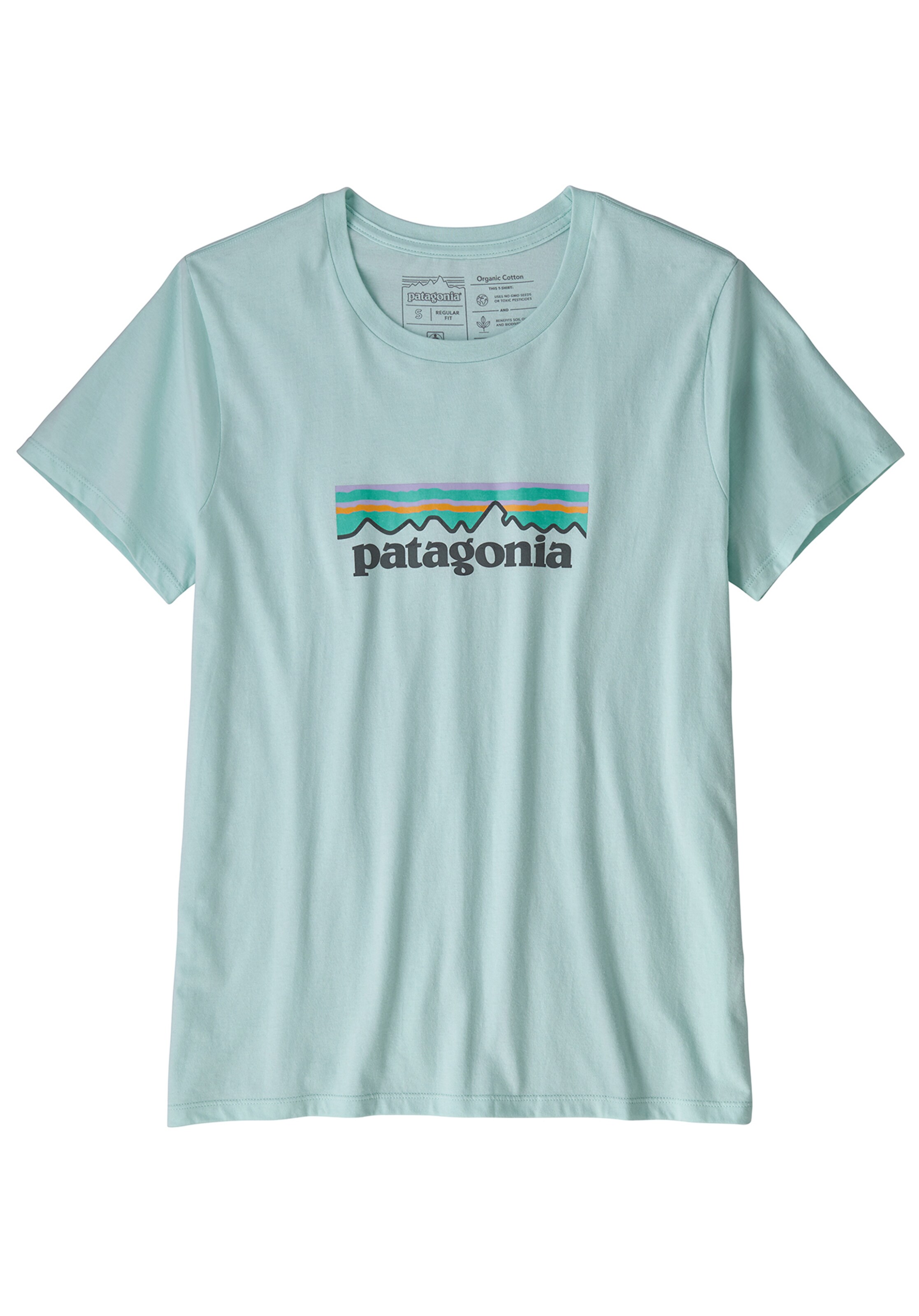PATAGONIA - T-Shirt 'Pastel P-6 Logo' in hellblau
