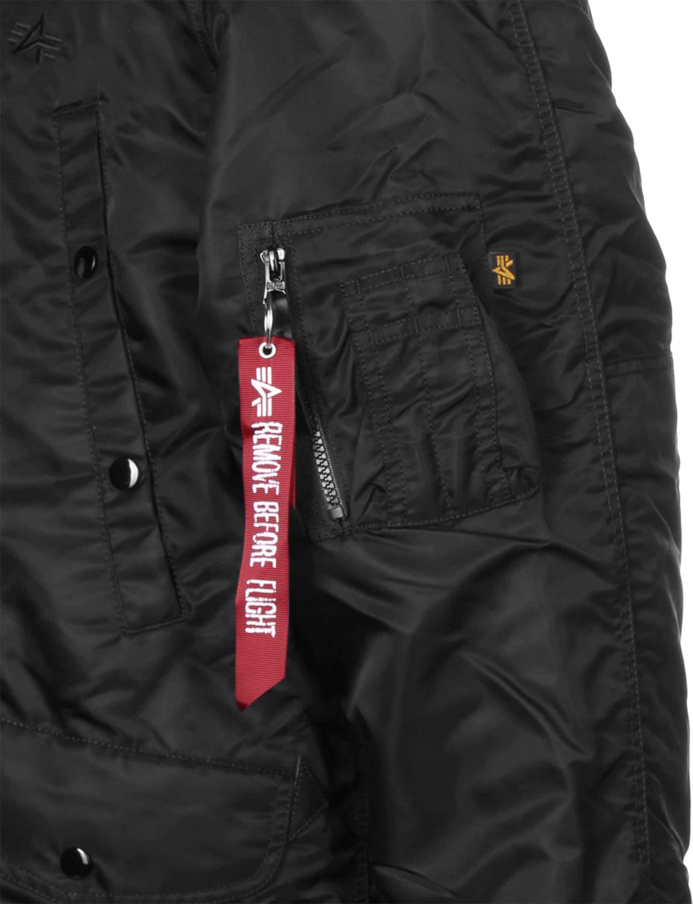 Parka d’hiver 'N3B' ALPHA INDUSTRIES en noir
