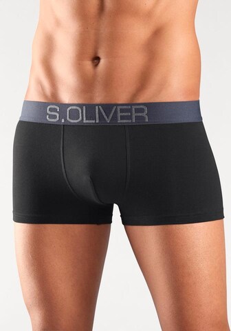 Boxer di s.Oliver in nero: frontale