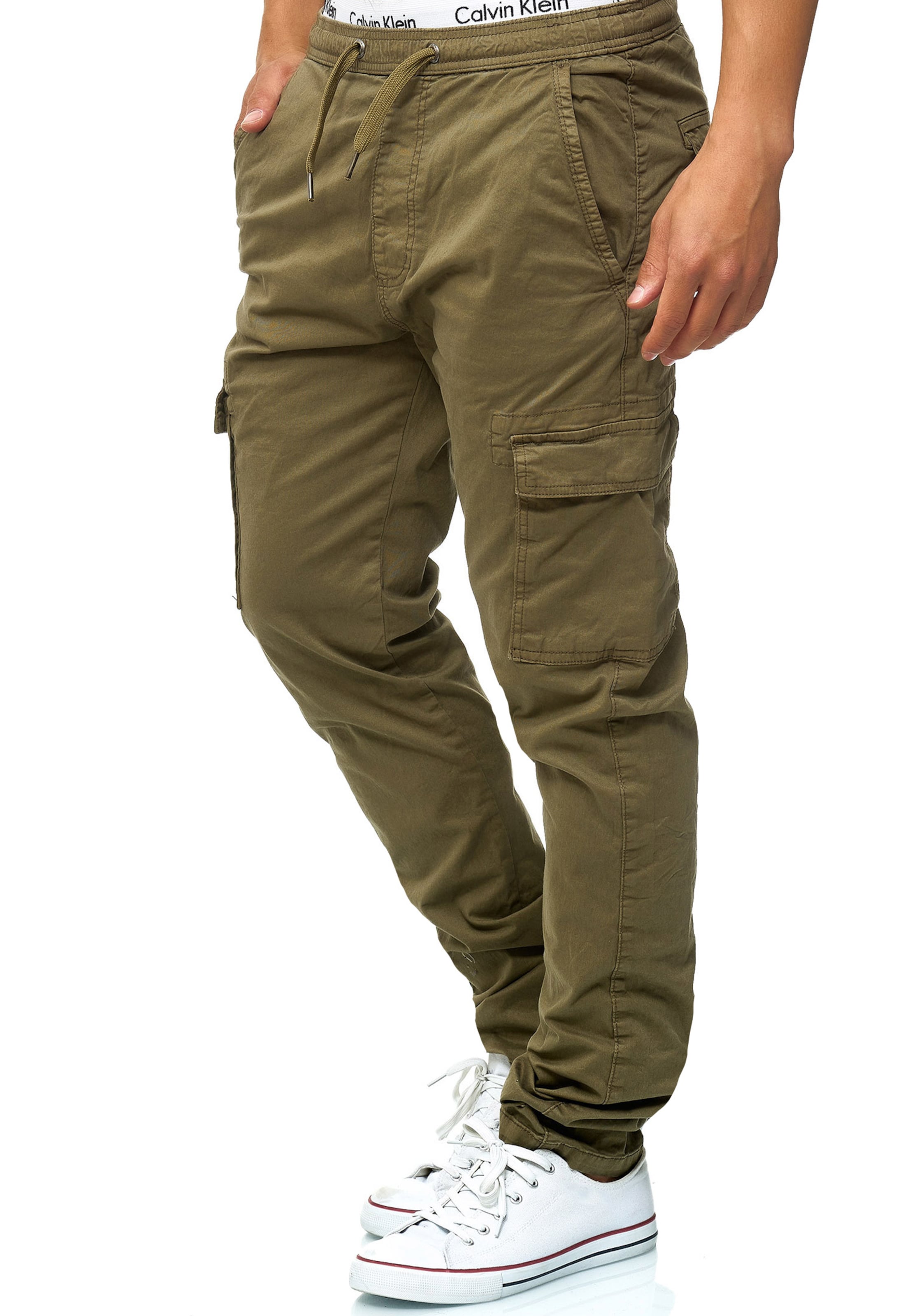 INDICODE JEANS Regular Hose 'Broadwick' in Grün