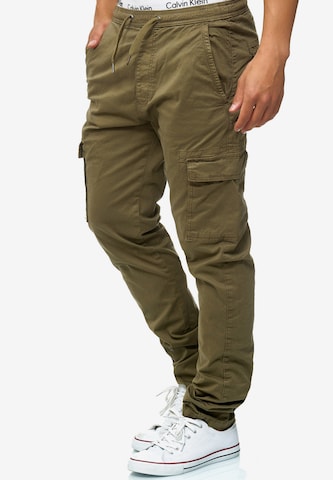 Regular Pantalon cargo 'Broadwick' INDICODE JEANS en vert