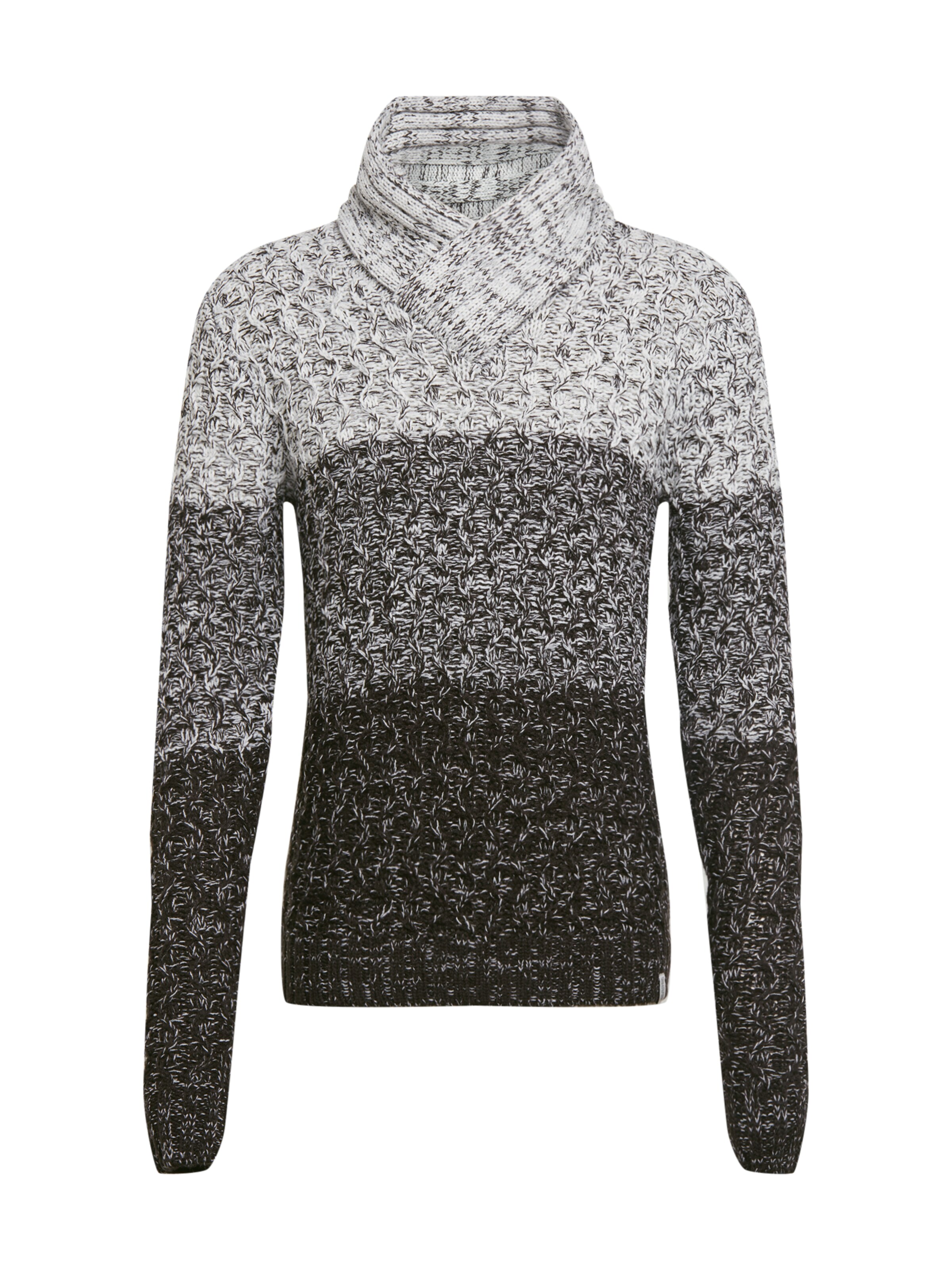 !Solid - Trui 'Farol Shawl Collar' in de kleur Zwart