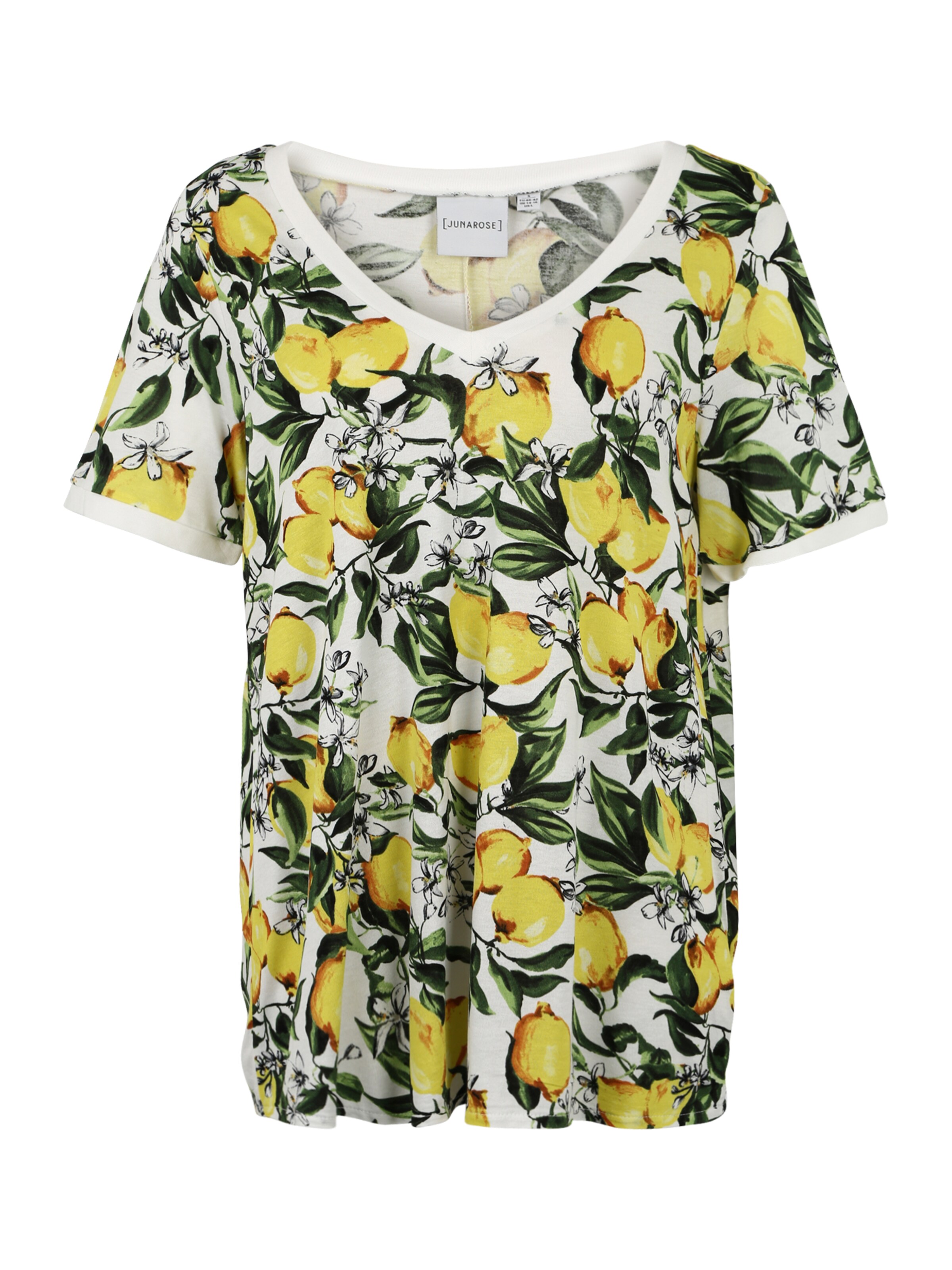 Junarose - Shirt 'SILKE' in de kleur Citroen