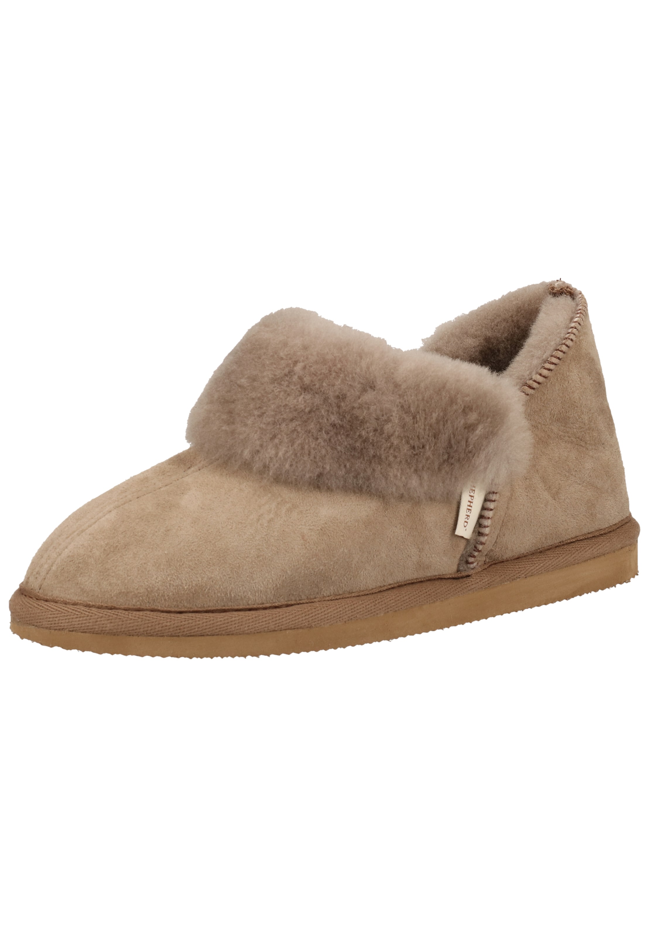 Pantoufle SHEPHERD en marron : devant