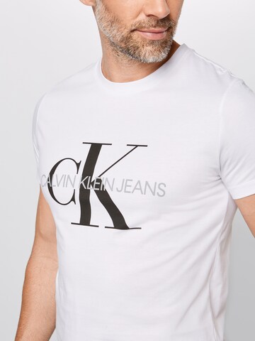 Calvin Klein Jeans Koszulka w kolorze biały