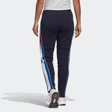 ADIDAS SPORTSWEAR Tapered Workout Pants in Blue