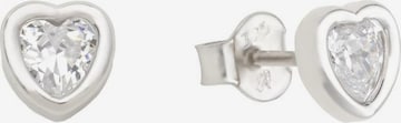 AMOR Earrings 'Herzen' in Silver: front