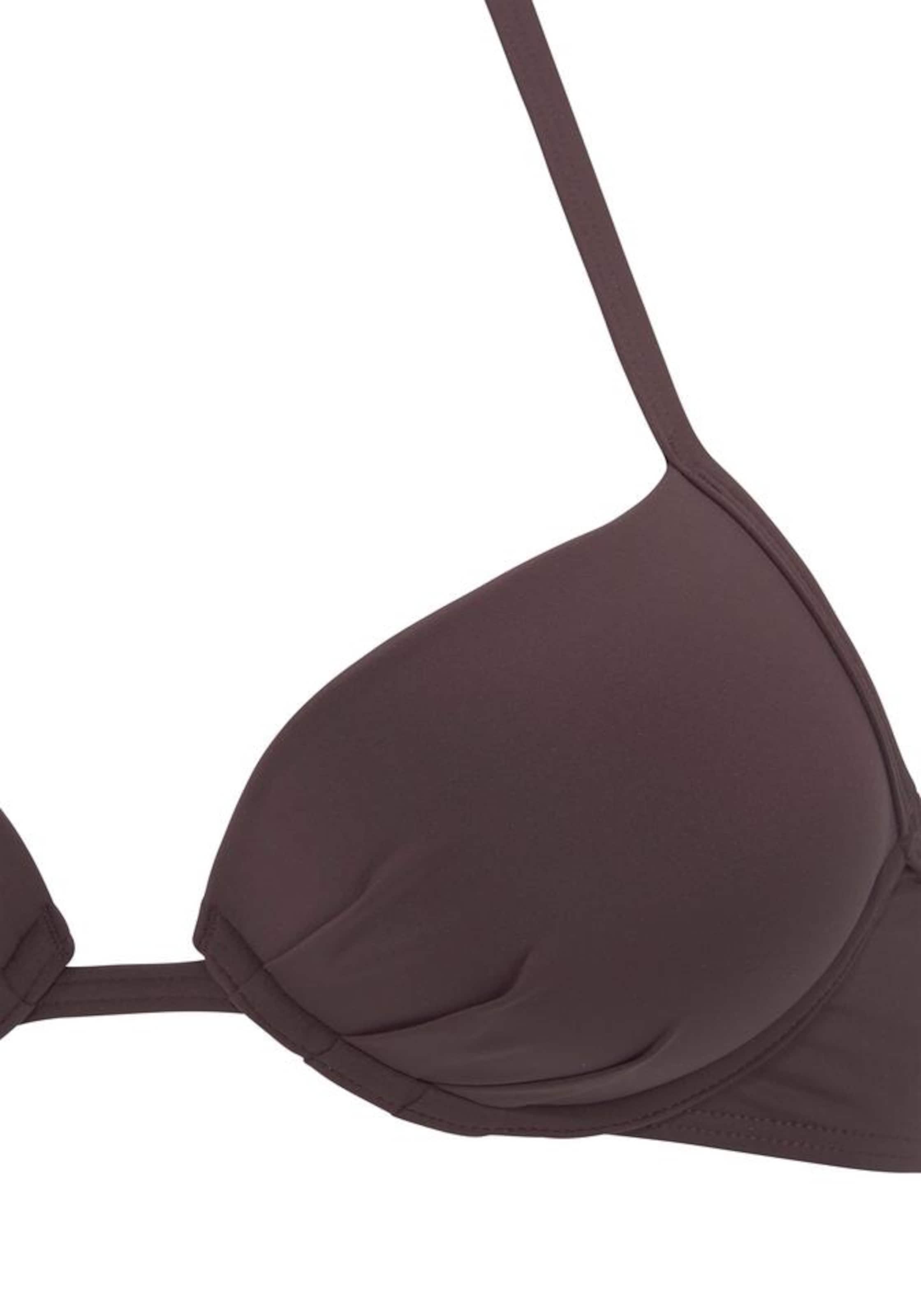 s.Oliver Push-up Bikini zgornji del 'Rome' | rjava barva