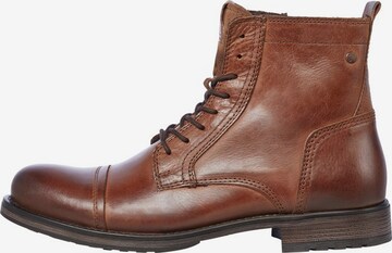 Bottines à lacets JACK & JONES en marron