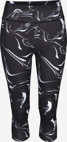 LASCANA ACTIVE Skinny Workout Pants in Black: front