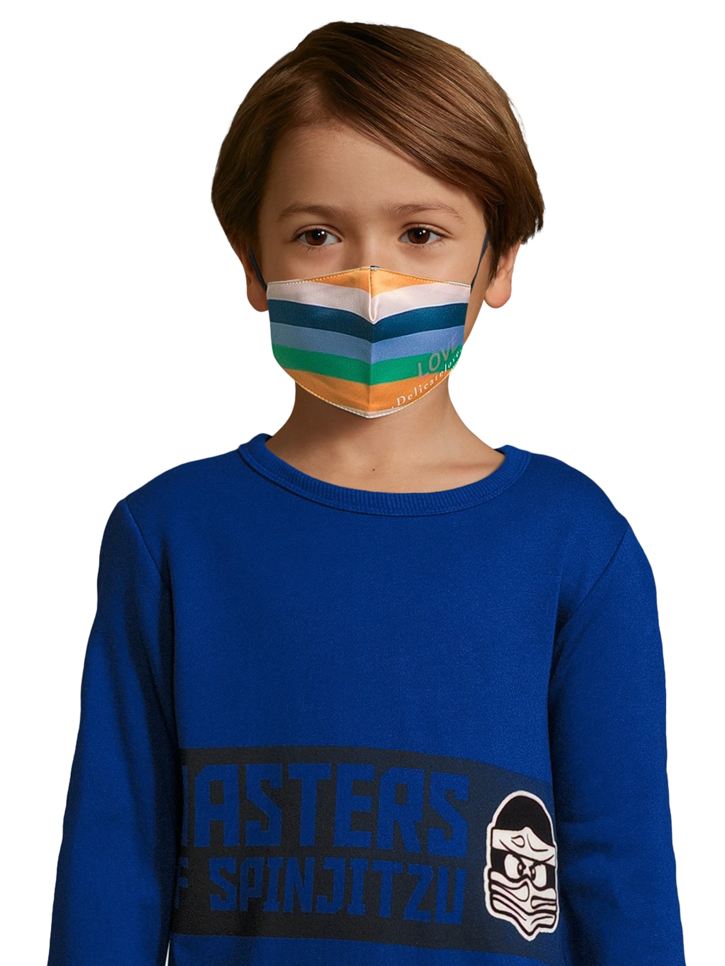 DELICATELOVE Stoffmasken 'Rainbow' in Mischfarben: Vorderseite