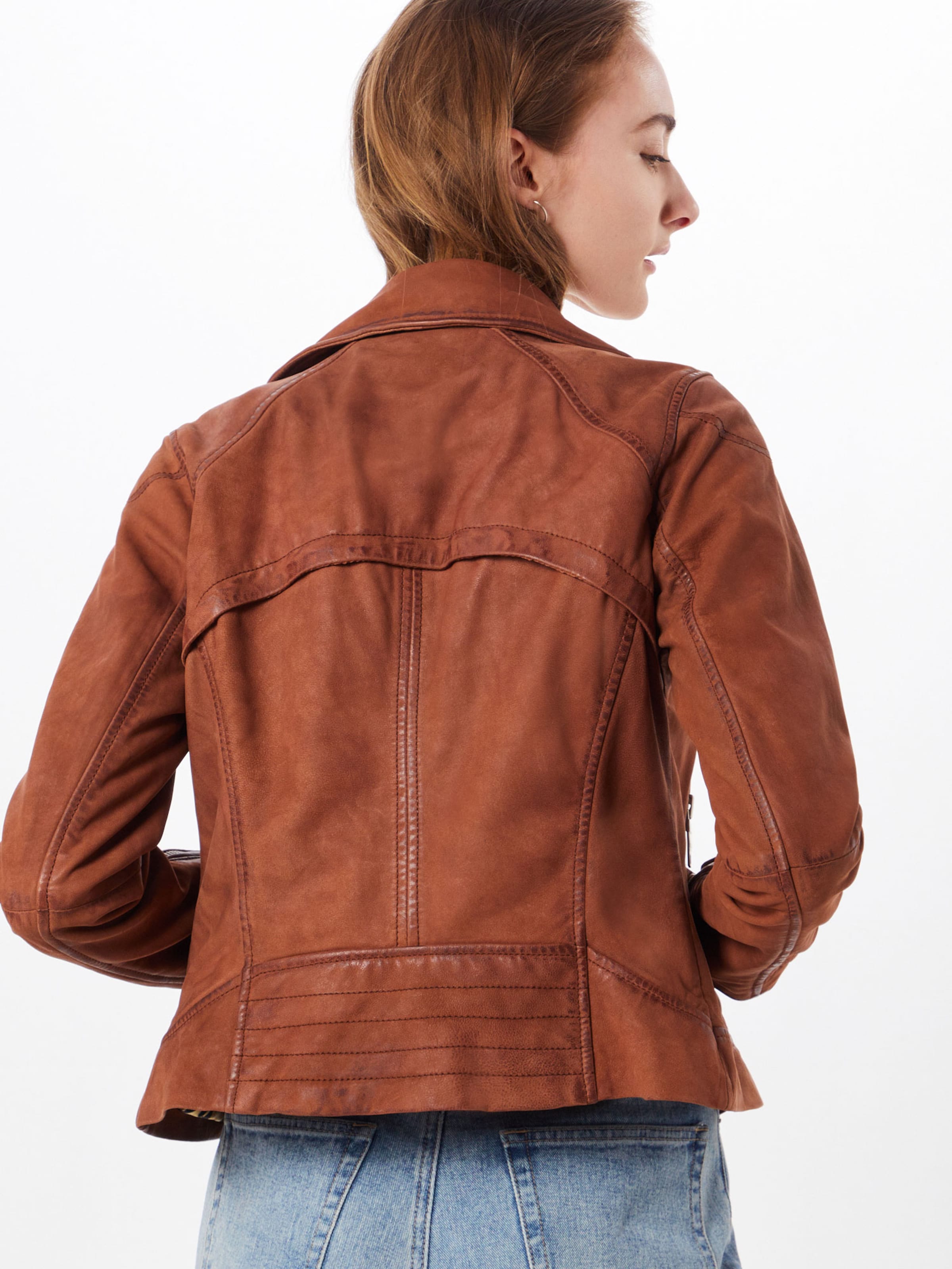 Maze Lederjacke 'Romie' in Cognac | ABOUT YOU