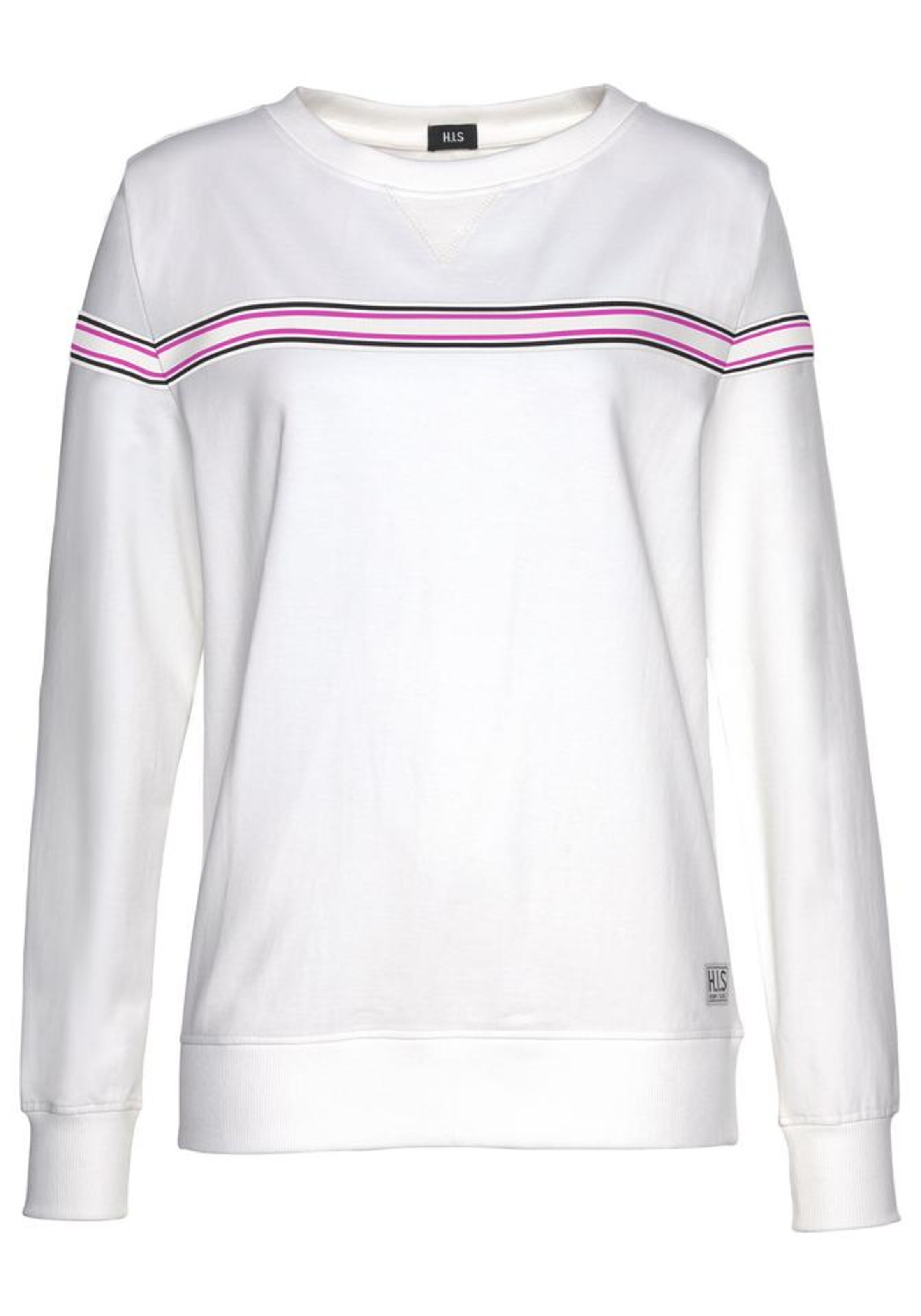 H.I.S Sweater in dunkelpink / schwarz / weiß, Produktansicht