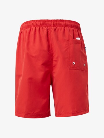 TOM TAILOR Badeshorts 'Jeremy' in Rot