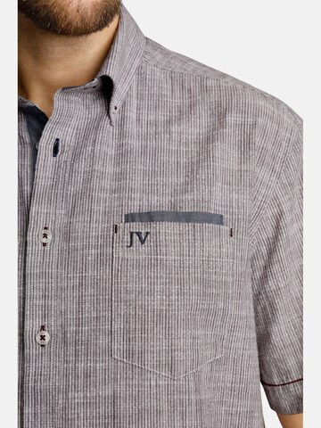 Jan Vanderstorm Regular fit Button Up Shirt 'Milos' in Beige: front