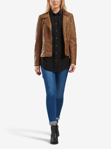 ONLY Jacke Lederlook in Braun