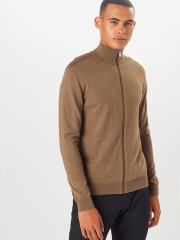 SELECTED HOMME Regular Fit Cardigan 'Berg' i brun: forside