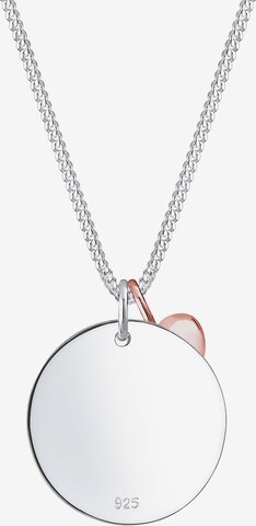 ELLI Halskette 'Bi Color, Herz' in Silber