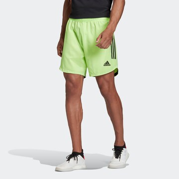 ADIDAS SPORTSWEAR Regular Workout Pants in Green: front