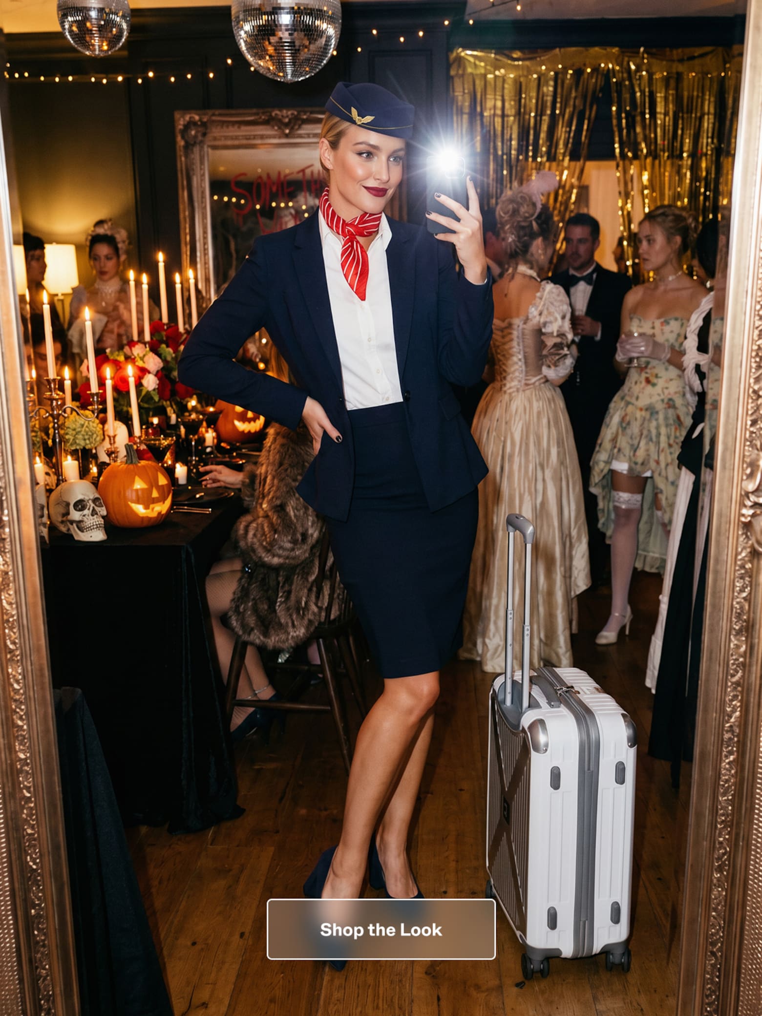 The AY Style Collective - Halloween Flight Attendant Look