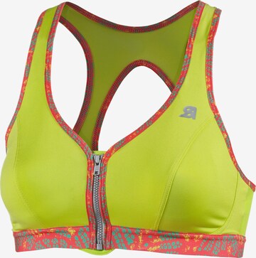 SHOCK ABSORBER Bustier Active Front Zip Sport-BH in Gelb: predná strana