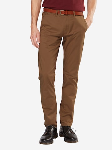 Slimfit Pantaloni chino 'Yard' di SELECTED HOMME in marrone: frontale