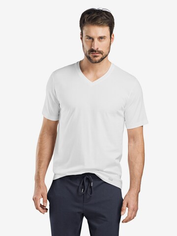 T-Shirt Hanro en blanc : devant