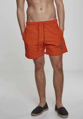 Shorts de bain Urban Classics en orange : devant