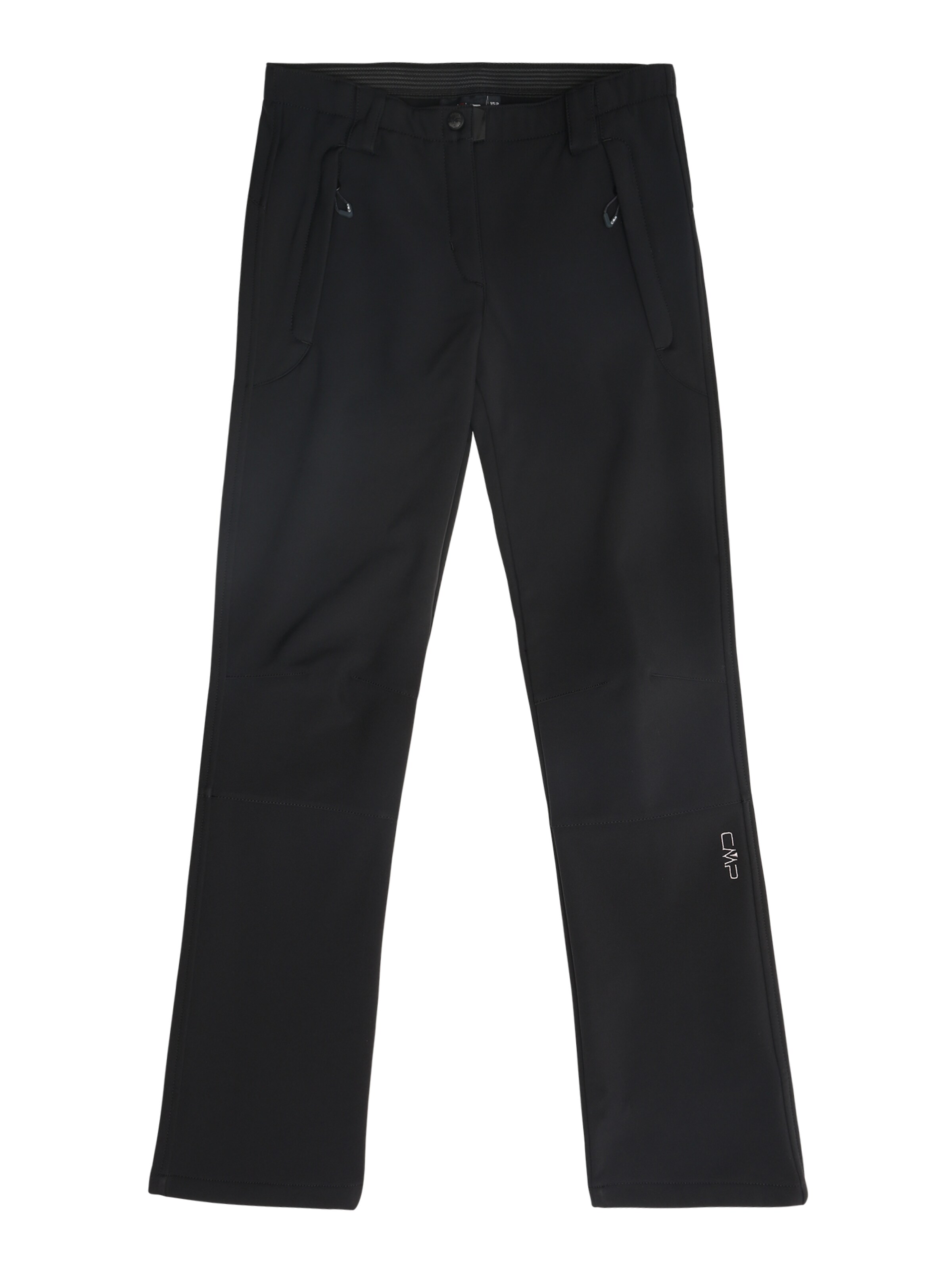 CMP Regular Outdoor Pants in Black: front