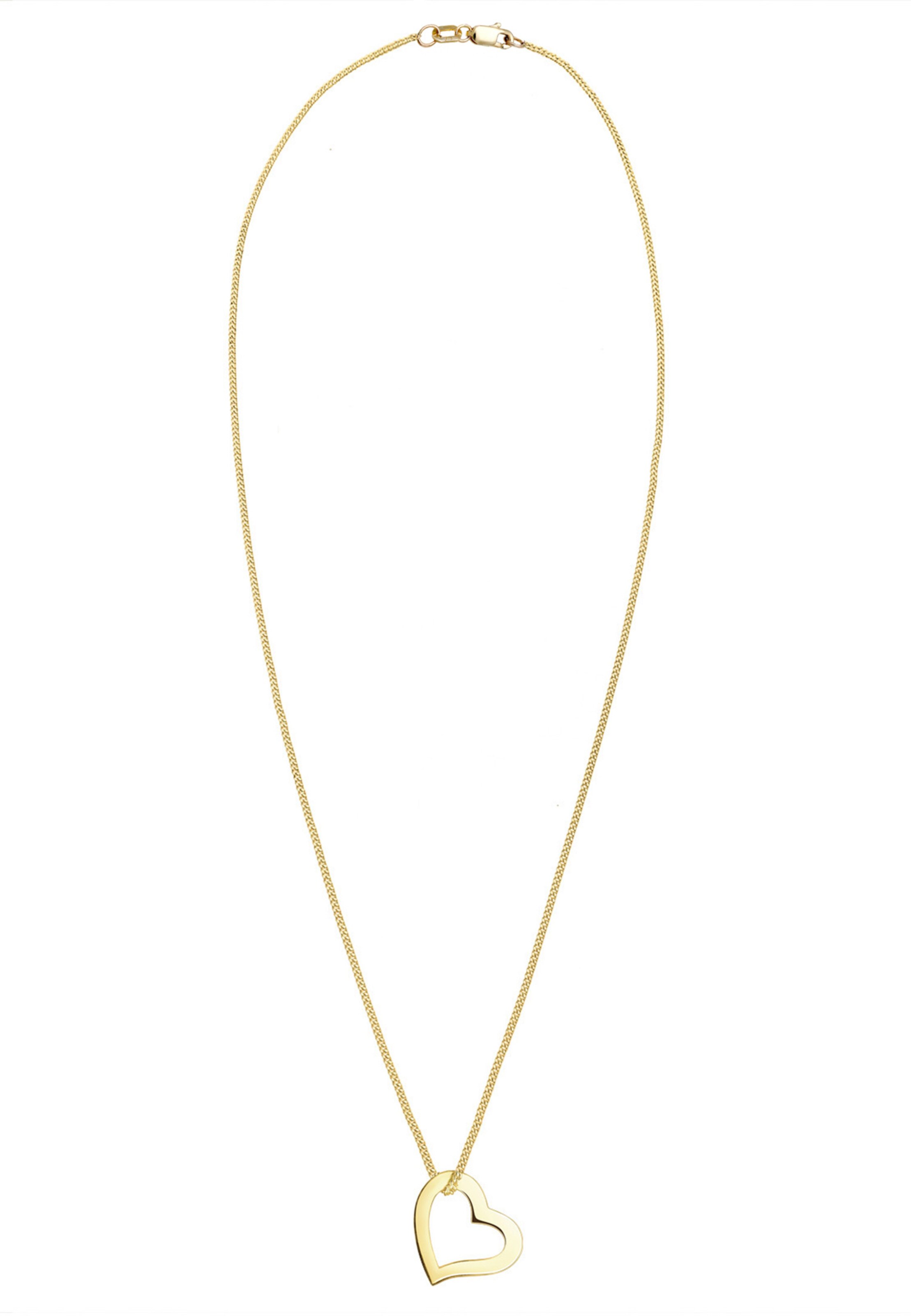 ELLI PREMIUM Necklace 'Herz' in Gold: front
