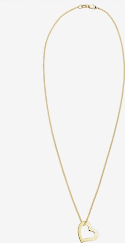 ELLI PREMIUM Ketting 'Herz' in Goud: voorkant