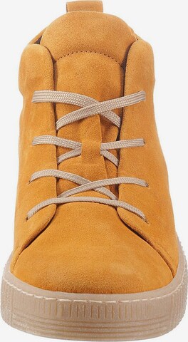 GABOR Lace-Up Ankle Boots in Yellow