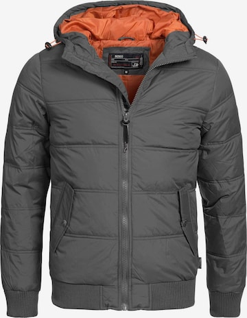 INDICODE JEANS Winter Jacket ' Adrian ZA ' in Grey: front